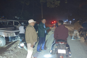 Enforcement drive against drunk and driving at Chamata road