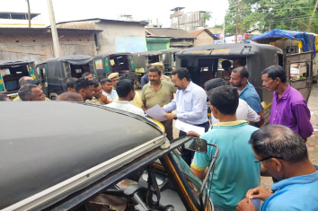 Discuss with Auto Woner and Driver at verious tempo stand at Nalbari District regarding one time settlement scheme of renewal of fitness certificate