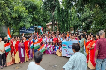 Bike cum scooty rally organised as a part of Har Ghar Tiranga at Paschim Nalbari Development Block