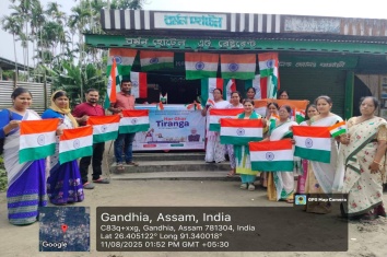 Tiranga selling stalls under different blocks