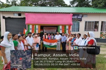 Tiranga selling stalls under different blocks