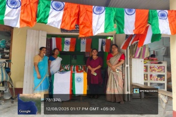 Tiranga selling stalls under different blocks